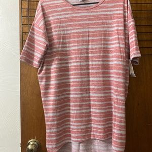 Lularoe striped over sized shirt